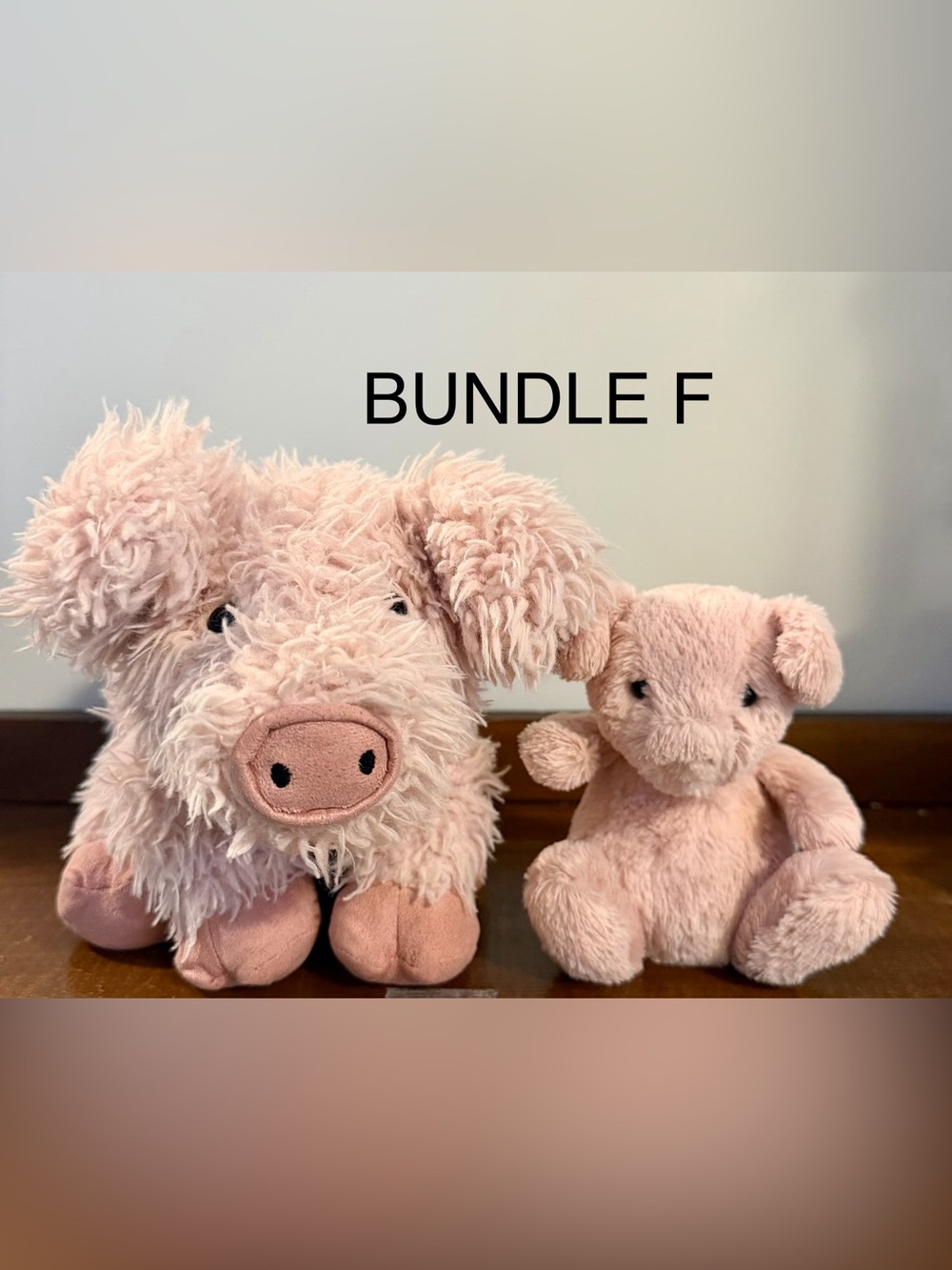 Jellycat Curvie Pig & Poppet Piglet